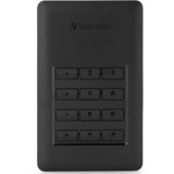 Verbatim Store 'n' Go Secure 1 TB, Externe Festplatte schwarz/silber, USB-C 3.2 (5 Gbit/s)