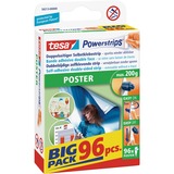tesa Powerstrips Poster Big Pack, Kleber weiß, 96 Stück