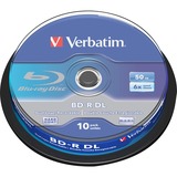 Verbatim BD-R 50 GB, Blu-ray-Rohlinge 6fach, 10 Stück, Retail