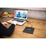 Verbatim External Slimline-Blu-ray-Writer, externer Blu-ray-Brenner schwarz, USB 3.1 Gen 1 (Typ-C)