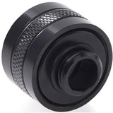 Alphacool Eiszapfen PRO 16mm HardTube Fitting G1/4 - Deep Black Sixpack, Verbindung schwarz, 6 Stück