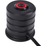 Alphacool Powerbutton mit Taster 19mm, rot beleuchtet, Schalter schwarz