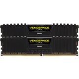 Corsair DIMM 16 GB DDR4-2400 (2x 8 GB) Dual-Kit, Arbeitsspeicher schwarz, CMK16GX4M2A2400C14, Vengeance LPX, INTEL XMP