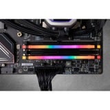 Corsair DIMM 16 GB DDR4-2666 (2x 8 GB) Dual-Kit, Arbeitsspeicher schwarz, CMW16GX4M2A2666C16, Vengeance RGB PRO, INTEL XMP