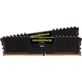 Corsair DIMM 16 GB DDR4-3200 (2x 8 GB) Dual-Kit, Arbeitsspeicher schwarz, CMK16GX4M2E3200C16, Vengeance LPX, INTEL XMP