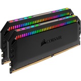 Corsair DIMM 16 GB DDR4-3600 (2x 8 GB) Dual-Kit, Arbeitsspeicher schwarz, CMT16GX4M2C3600C18, Dominator Platinum RGB, INTEL XMP