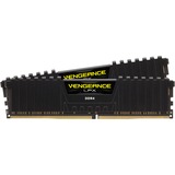 Corsair DIMM 32 GB DDR4-3600 Kit, Arbeitsspeicher schwarz, CMK32GX4M2Z3600C18, Vengeance LPX, für AMD Optimiert