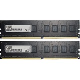 G.Skill DIMM 16 GB DDR4-2400 (2x 8 GB) Dual-Kit, Arbeitsspeicher schwarz, F4-2400C15D-16GNT, Value, INTEL XMP