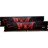 G.Skill DIMM 16 GB DDR4-2666 (2x 8 GB) Dual-Kit, Arbeitsspeicher schwarz, F4-2666C19D-16GIS, Aegis