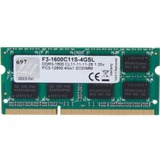 G.Skill SO-DIMM 4 GB DDR3-1600  , Arbeitsspeicher F3-1600C11S-4GSL