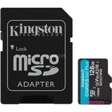 Kingston Canvas Go! Plus 128 GB microSDXC, Speicherkarte schwarz, UHS-I U3, Class 10, V30, A2