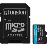 Kingston Canvas Go! Plus 512 GB microSDXC, Speicherkarte schwarz, UHS-I U3, Class 10, V30, A2