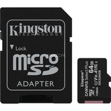 Kingston Canvas Select Plus 64 GB microSDXC, Speicherkarte schwarz, 2er-Pack, UHS-I U1, Class 10, V10, A1