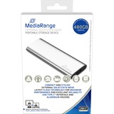 MediaRange 480 GB, Externe SSD silber, USB-C 3.2 Gen 2 (10 Gbit/s)
