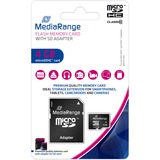 MediaRange 4 GB microSDHC, Speicherkarte schwarz, Class 10