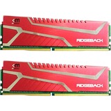 Mushkin DIMM 16 GB DDR4-3466 (2x 8 GB) Dual-Kit, Arbeitsspeicher rot, MRB4U346JLLM8GX2, Redline