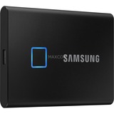 SAMSUNG Portable SSD T7 Touch 2TB, Externe SSD schwarz, USB-C 3.2 Gen 2 (10 Gbit/s), extern