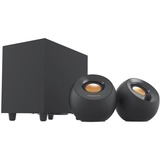 Creative Pebble Plus, Lautsprecher schwarz, Klinke, USB