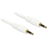 DeLOCK Audiokabel Klinke 3,5mm 4Pin > 3,5mm Stecker 4Pin weiß, 5 Meter