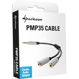 Sharkoon PMP35 Cable, Kabel 12 cm