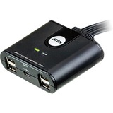 ATEN US424 4-Port USB 2.0 Peripheral Switch, USB-Hub 
