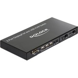 DeLOCK 2 > 1 Displayport KVM Switch USB und Audio, KVM-Switch schwarz