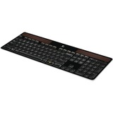 Logitech Wireless Solar Keyboard K750, Tastatur schwarz (glänzend)/silber, DE-Layout