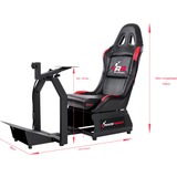 RaceRoom Game Seat RR3055, Gaming-Stuhl schwarz/rot