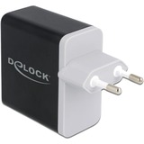 DeLOCK USB Ladegerät 1 x USB Type-C PD 3.0 / Qualcomm Quick Charge 4+ mit 27 W schwarz