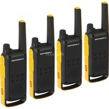 Motorola Talkabout T82 Extreme, Walkie-Talkie schwarz/gelb, 4 Stück