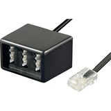 goobay TAE Adapter RJ45 > 3x TAE N/F/F Bu 20 cm