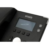 snom D120, VoIP-Telefon schwarz, PoE