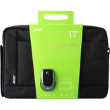 Acer Notebook Starter Kit, Notebooktasche schwarz, für Notebooks bis 43,2 cm (17")