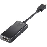 HP USB Adapter, USB-C Stecker > HDMI Buchse schwarz