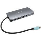 i-tec USB-C Metal Nano Dock, Dockingstation grau, HDMI, VGA, Power Delivery