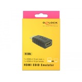 DeLOCK Adapter HDMI (Stecker) > HDMI (Buchse), EDID Emulator schwarz