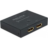DeLOCK DisplayPort 2 - 1 Switch bidirectional 8K 30 Hz, DisplayPort Switch schwarz