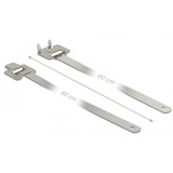 DeLOCK Edelstahl-Kabelbinder mit Faltverschluss L 600 x B 10 mm edelstahl, 10 Stück