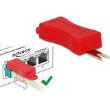 DeLOCK RJ45 Secure Clip Starter Set, Halterung türkis, 20 Stück