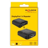 DeLOCK Repeater DisplayPort 1.4 > DisplayPort 8K 30Hz, Grafikverlängerung schwarz
