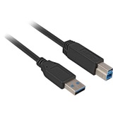 Sharkoon Kabel USB 3.0 Stecker A - Stecker B schwarz, 2 Meter