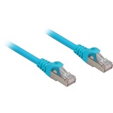 Sharkoon Patchkabel RJ45 Cat.6a SFTP blau, 10 Meter, LSOH (Halogenfrei)