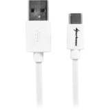 Sharkoon USB 2.0 Kabel, USB-A Stecker > USB-C Stecker weiß, 1 Meter