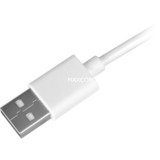 Sharkoon USB 2.0 Kabel, USB-A Stecker > USB-C Stecker weiß, 2 Meter