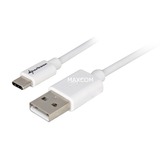 Sharkoon USB 2.0 Kabel, USB-A Stecker > USB-C Stecker weiß, 3 Meter