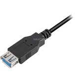 Sharkoon USB 3.2 Gen 1 Verlängerungskabel, USB-A Stecker > USB-A Buchse schwarz, 2 Meter