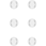 goobay Kabel Management 2-Slots (mini), Kabelführung weiß, 6er-Set