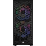 Aerocool Hive ARGB v1, Tower-Gehäuse schwarz, Tempered Glass