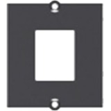 Bachmann Custom Modul Einbaurahmen 1x Keystone Aufnahme schwarz, mit Metallhalter