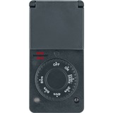 Brennenstuhl Zeitschaltuhr mit Dämmerungssensor DDT IP 44 anthrazit